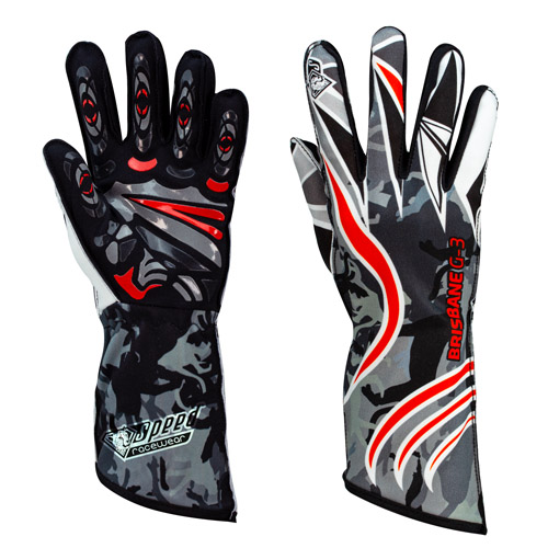 GUANTES SPEED BRISBANE G-3 NEGRO/BLANCO/ROJO